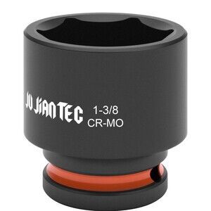 1/2 Inch Drive - 1-3/8 inch Shallow Impact Socket with Anti-Rounding 6 Point New